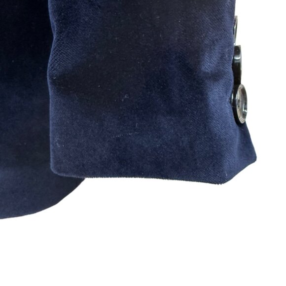 Interview By Sarar 40 R Velvet Double Breasted Pea Coat - Picture 2 of 12
